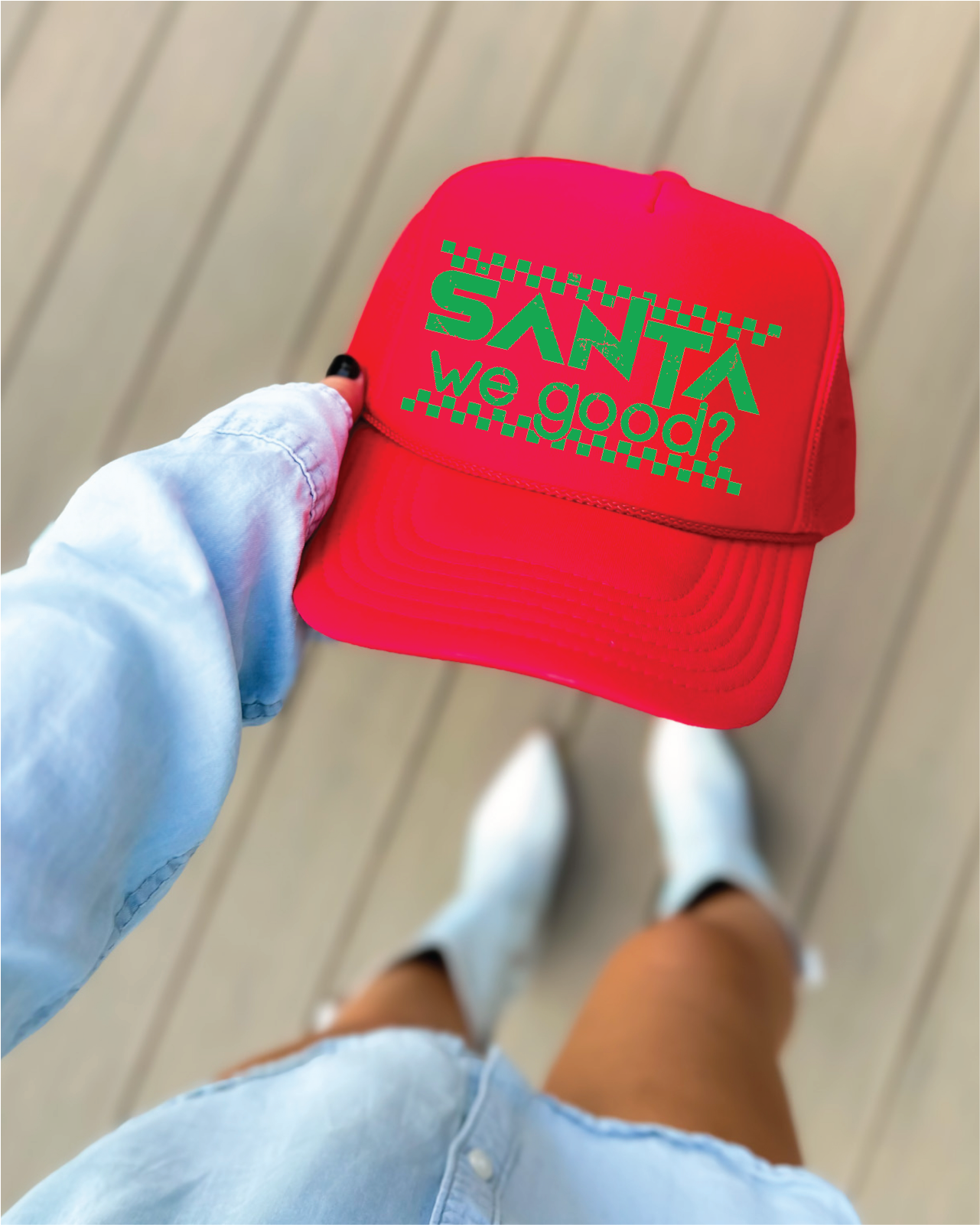 SANTA WE GOOD - UNISEX TRUCKER HAT