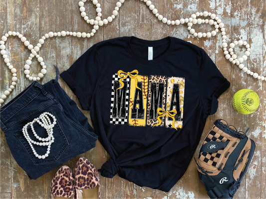 Softball Mama Strokes- Unisex Comfort Color Graphic Tee