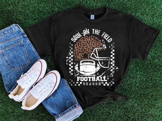 Soul on the Field -Black Comfort Color Unisex Graphic Tee