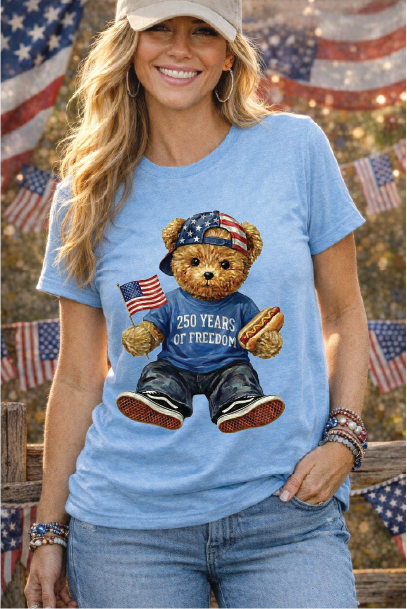 USA Bear - GRAPHIC Comfort Color TSHIRT